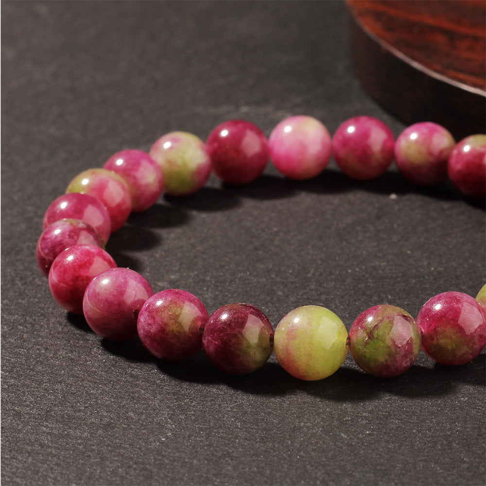 Natural Stone Crystal Bracelet Pink Tourmaline for Love