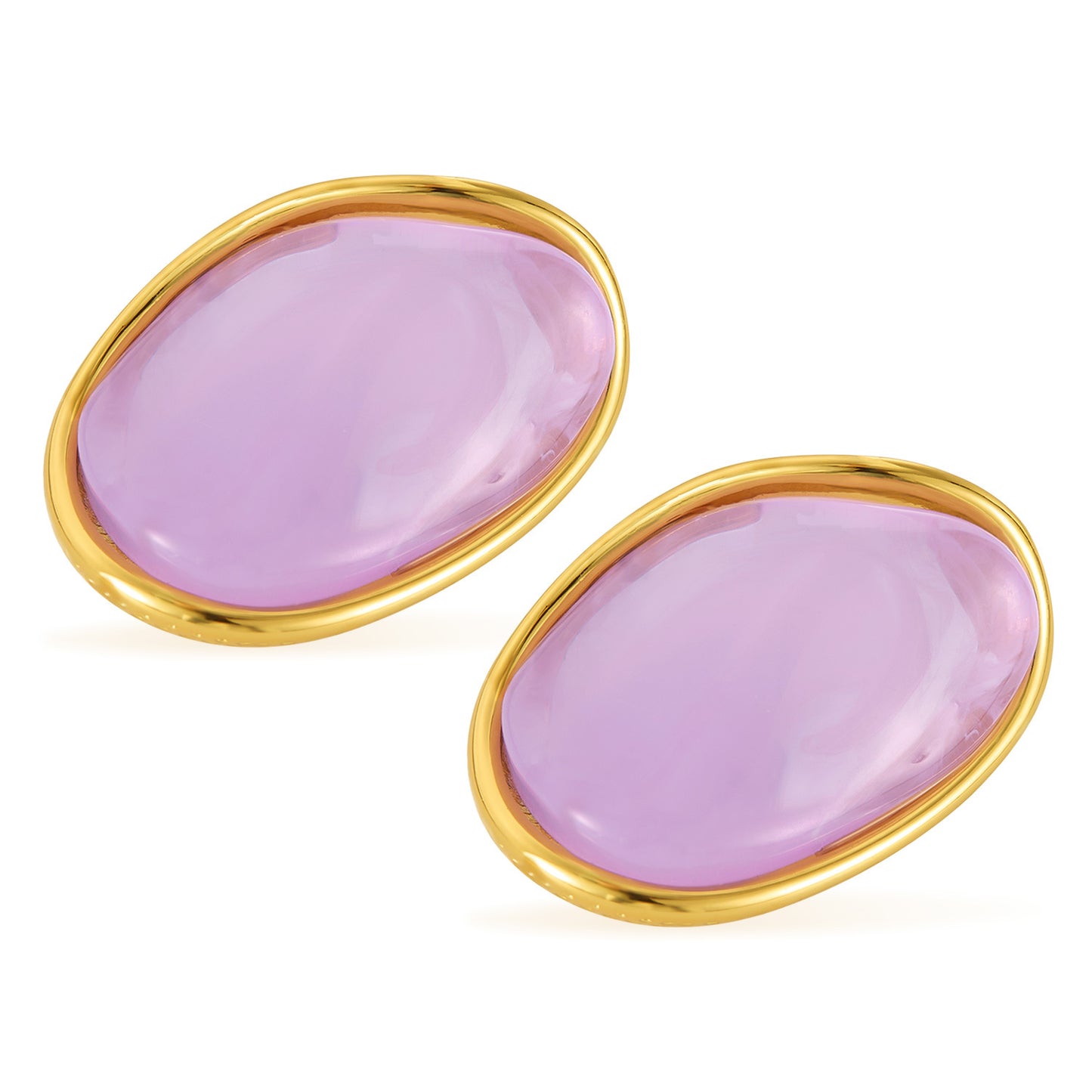 Trendy Titanium Steel Earrings - Summer Vacation Hoops