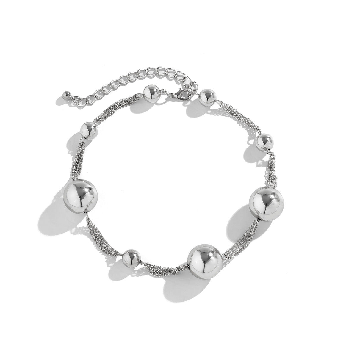 Light Luxury French Retro Imitation Pearl Necklace for Women Punk Style Necklace