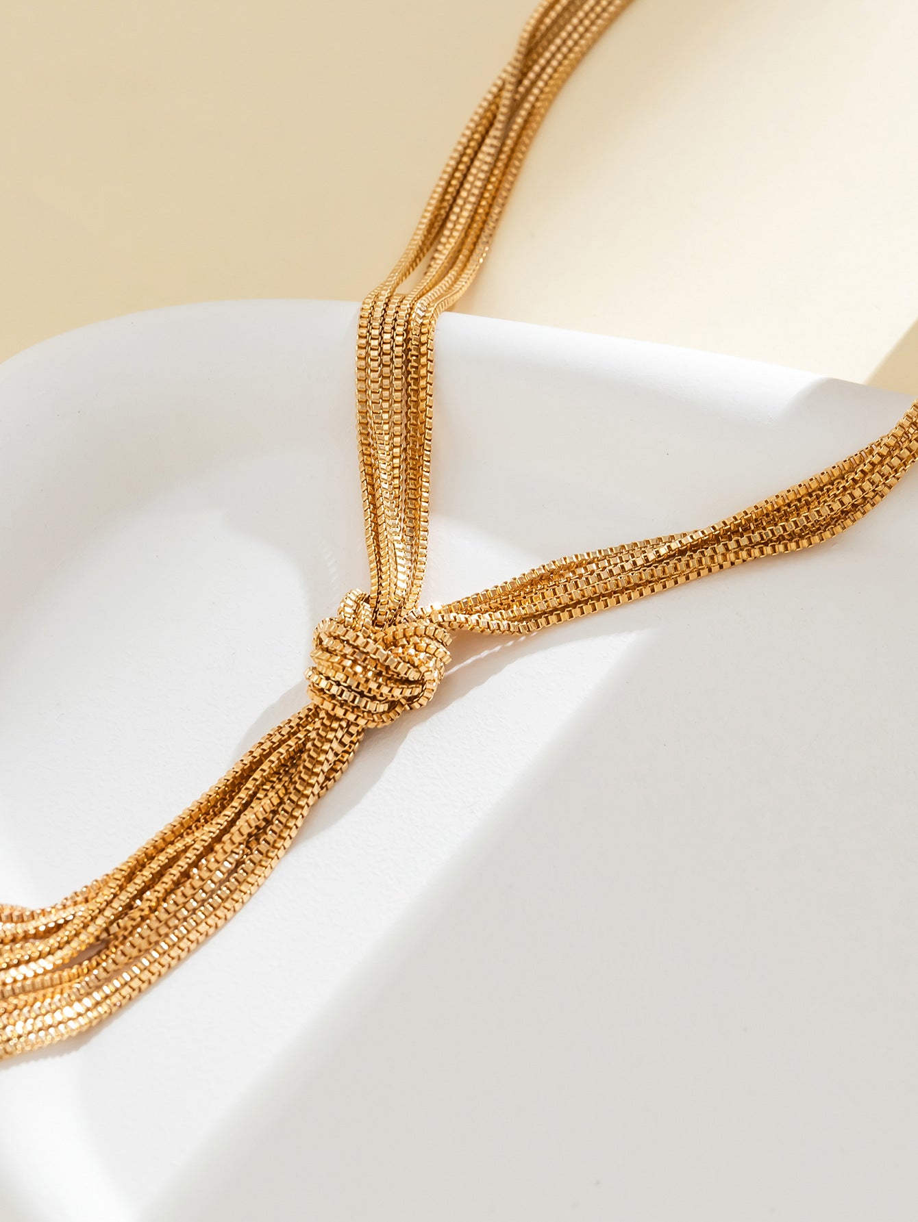 Layered Fringe Necklace for Women - Trendy Y2K Multi Chain Pendant | Boho Chic Statement Jewelry | Dainty & Edgy Gold Silver Necklace