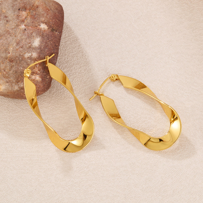 Irregular Titanium Studs - Unique Contemporary Jewelry for Trendsetters