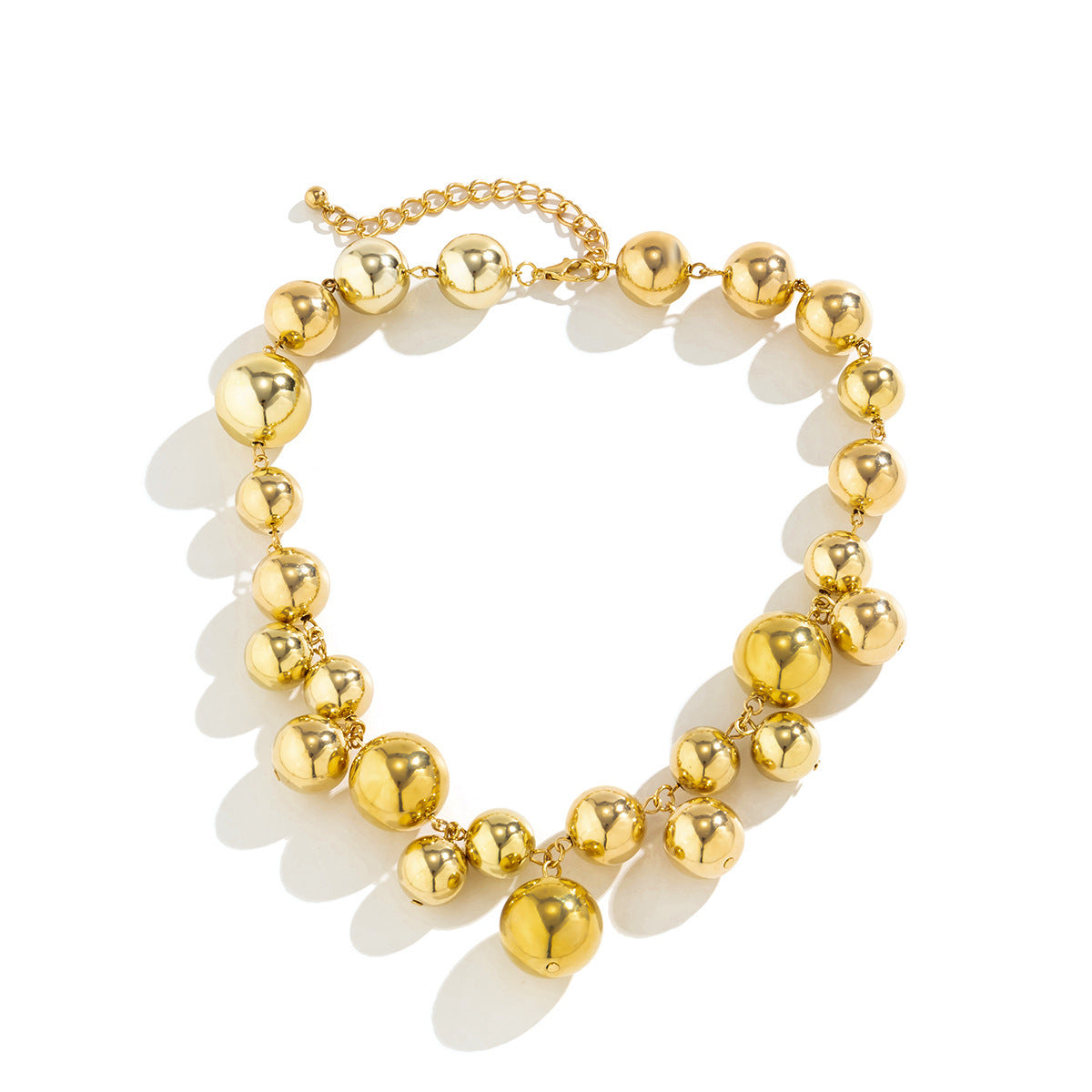 Light Luxury French Retro Imitation Pearl Necklace for Women Punk Style Necklace