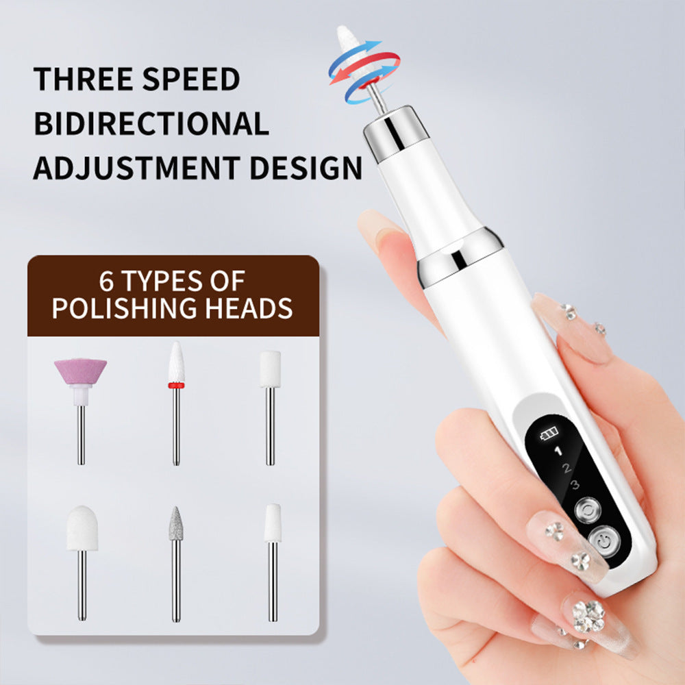 Hot-Selling Beauty Device Non-Heating Nail Drill Electric Nail Polish Remover Nail Art Tool Nail Grinder