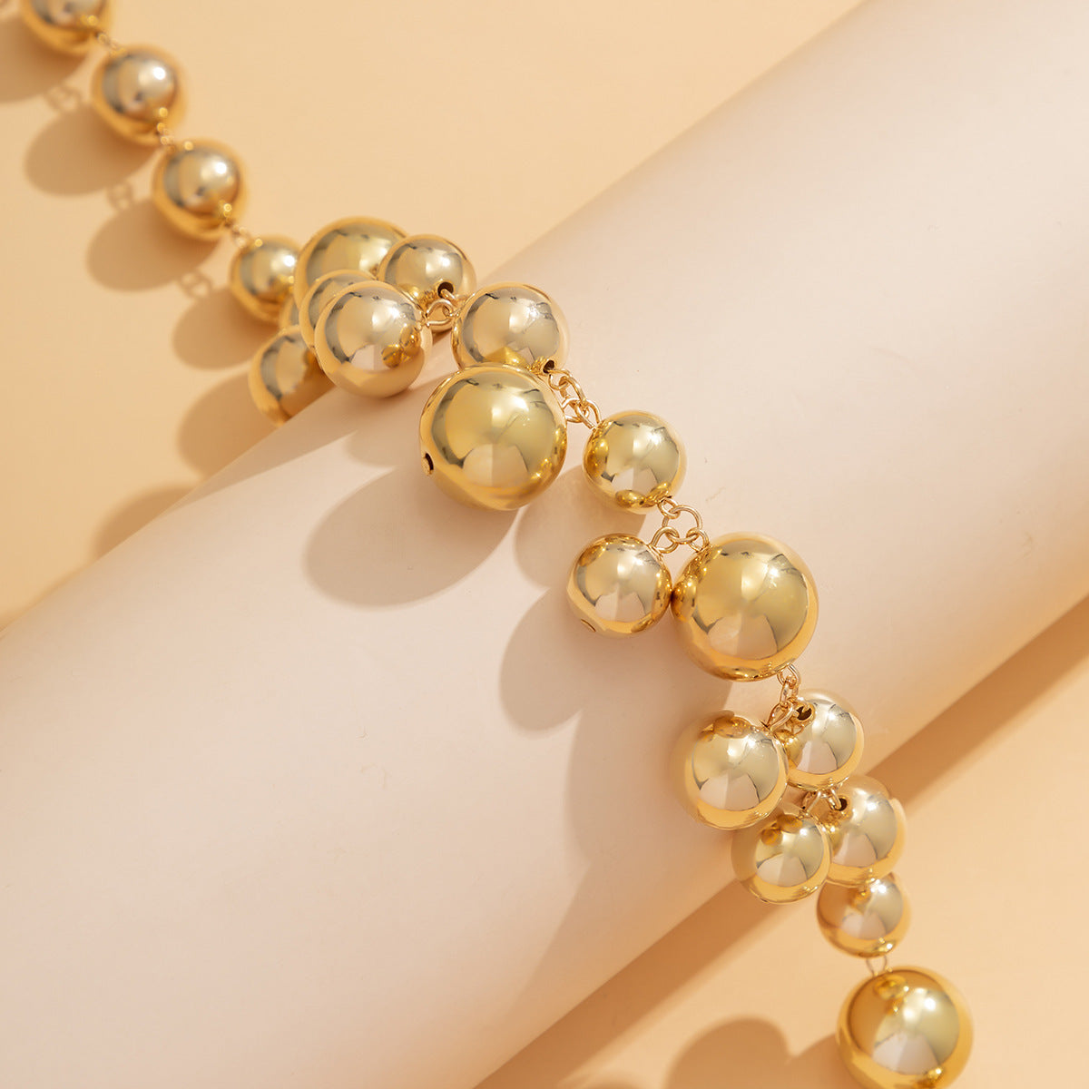 Light Luxury French Retro Imitation Pearl Necklace for Women Punk Style Necklace