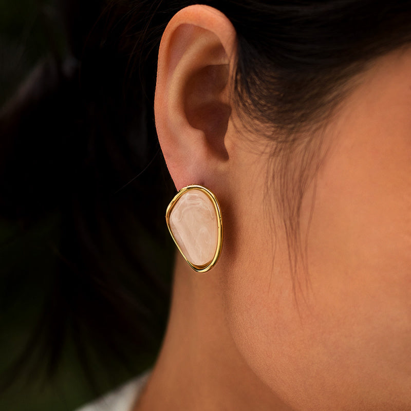 Trendy Titanium Steel Earrings - Summer Vacation Hoops