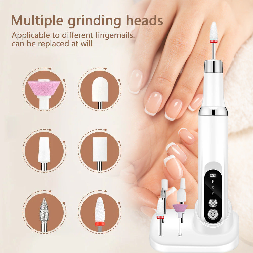 Hot-Selling Beauty Device Non-Heating Nail Drill Electric Nail Polish Remover Nail Art Tool Nail Grinder
