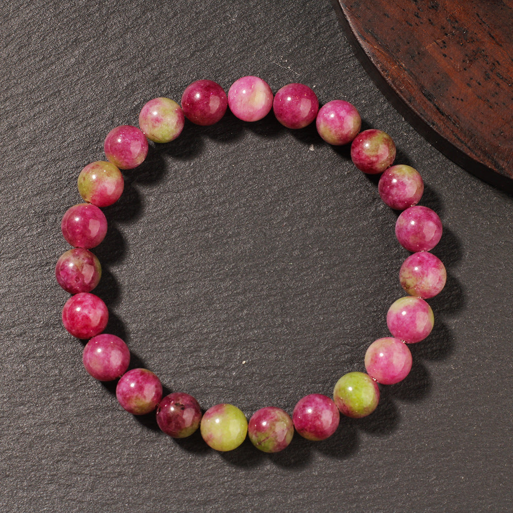 Natural Stone Crystal Bracelet Pink Tourmaline for Love