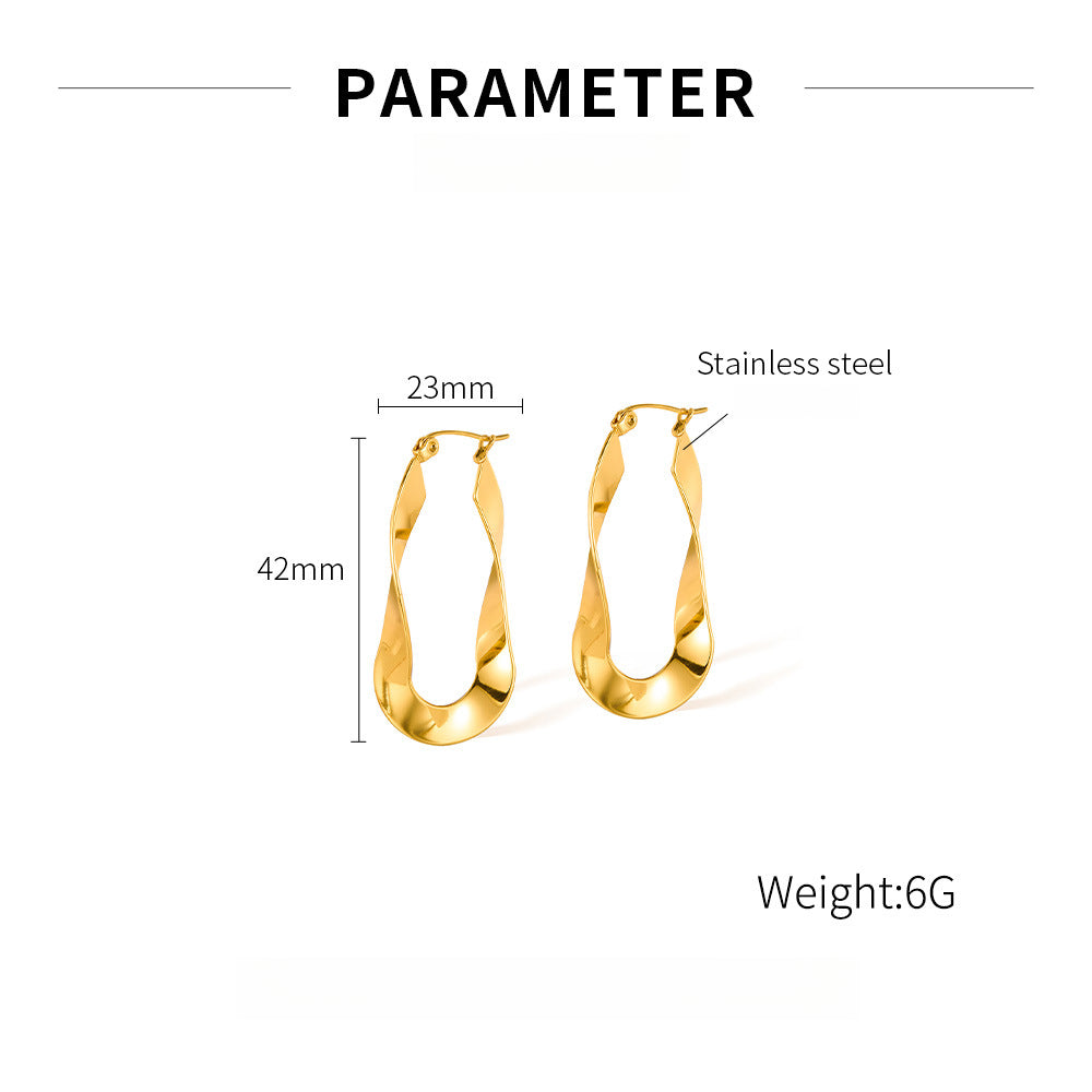 Irregular Titanium Studs - Unique Contemporary Jewelry for Trendsetters
