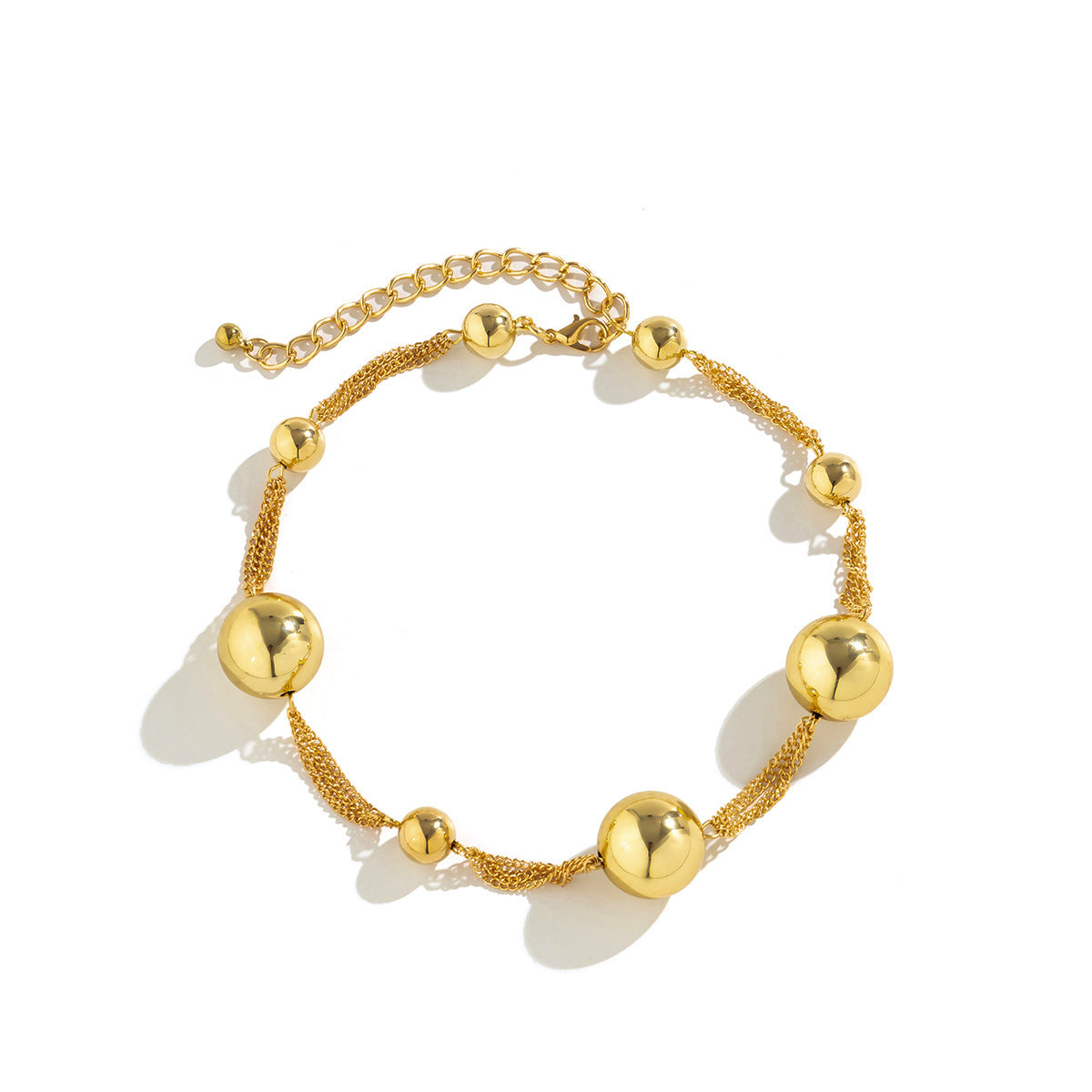 Light Luxury French Retro Imitation Pearl Necklace for Women Punk Style Necklace