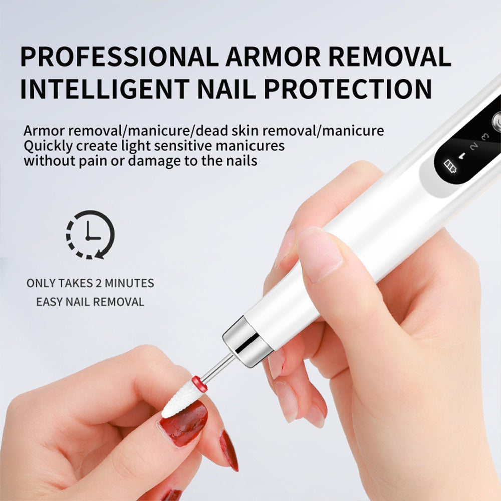 Hot-Selling Beauty Device Non-Heating Nail Drill Electric Nail Polish Remover Nail Art Tool Nail Grinder