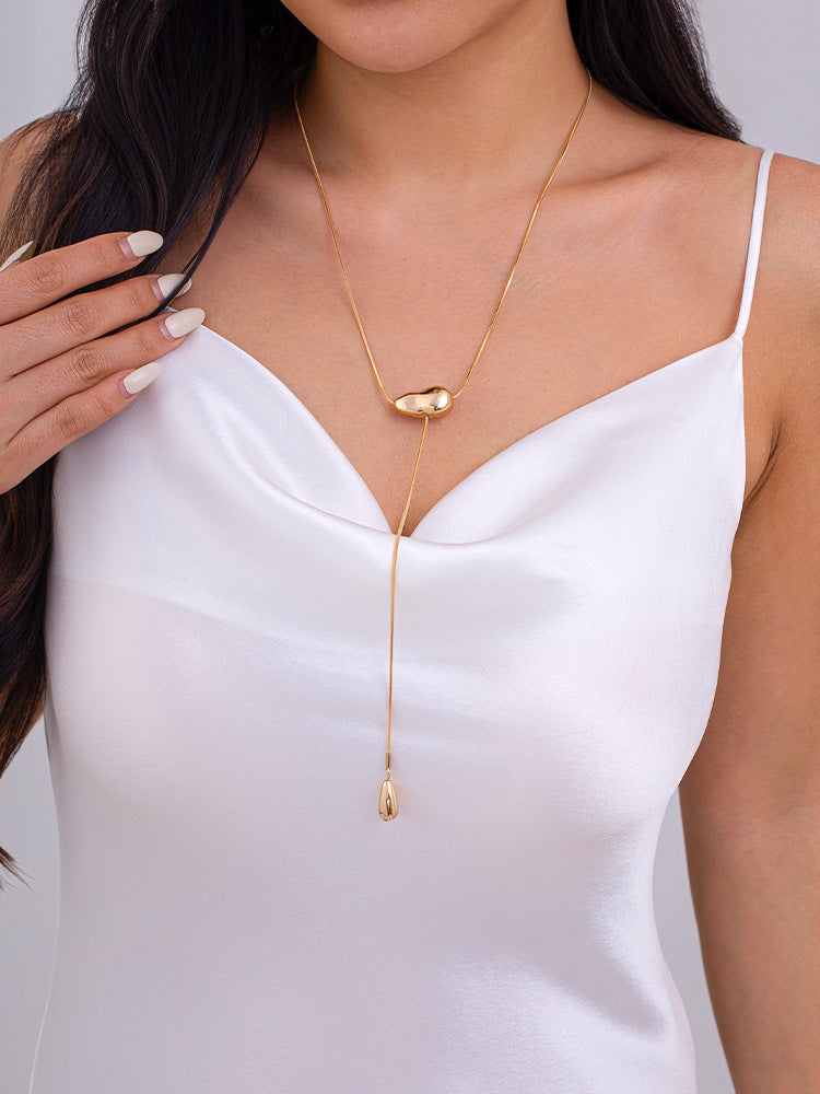 Trendy Long Layered Necklace - Minimalist Choker for Women