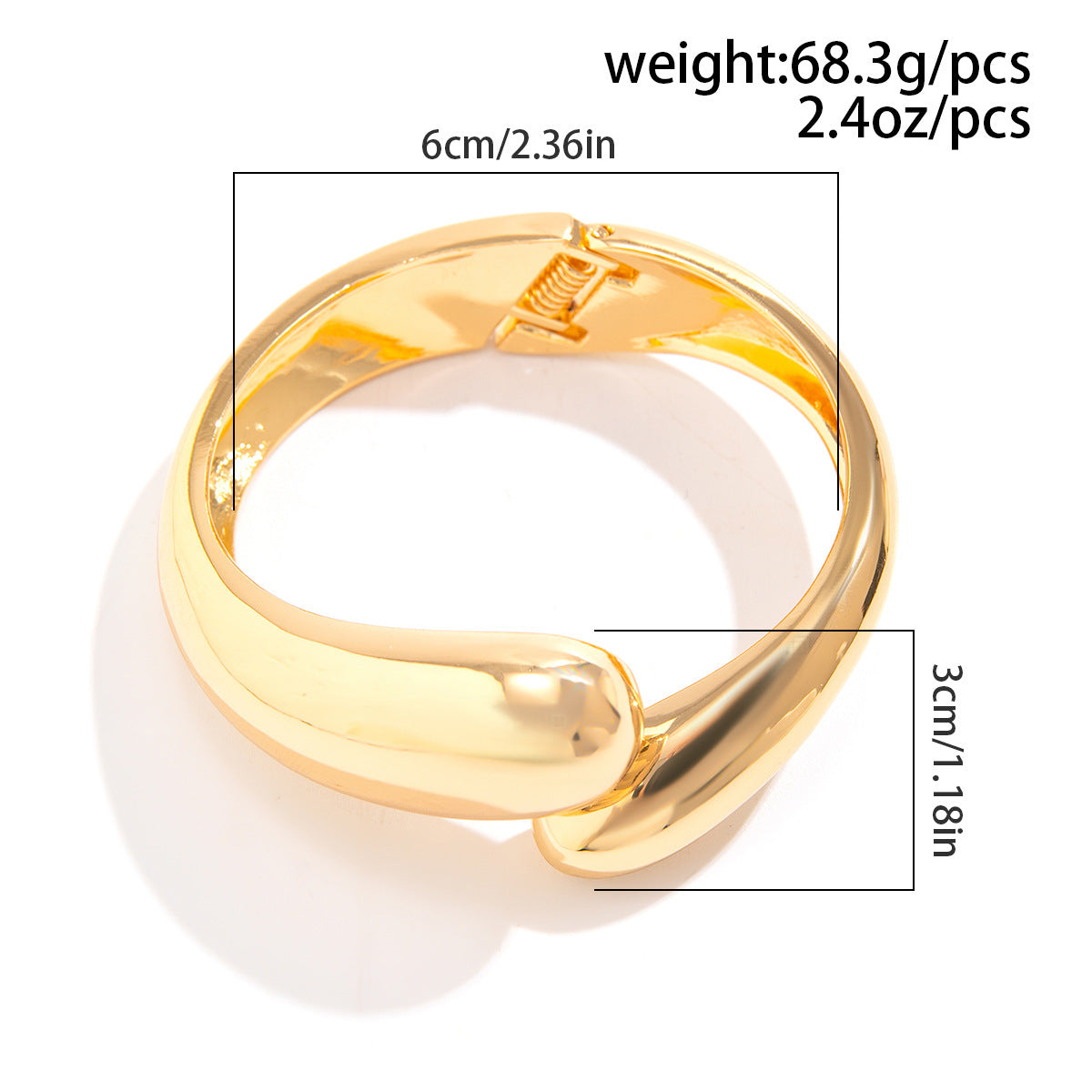 Hand Accessories Round Metal Glossy Water Drop Bracelet Niche Fashion Bracelet