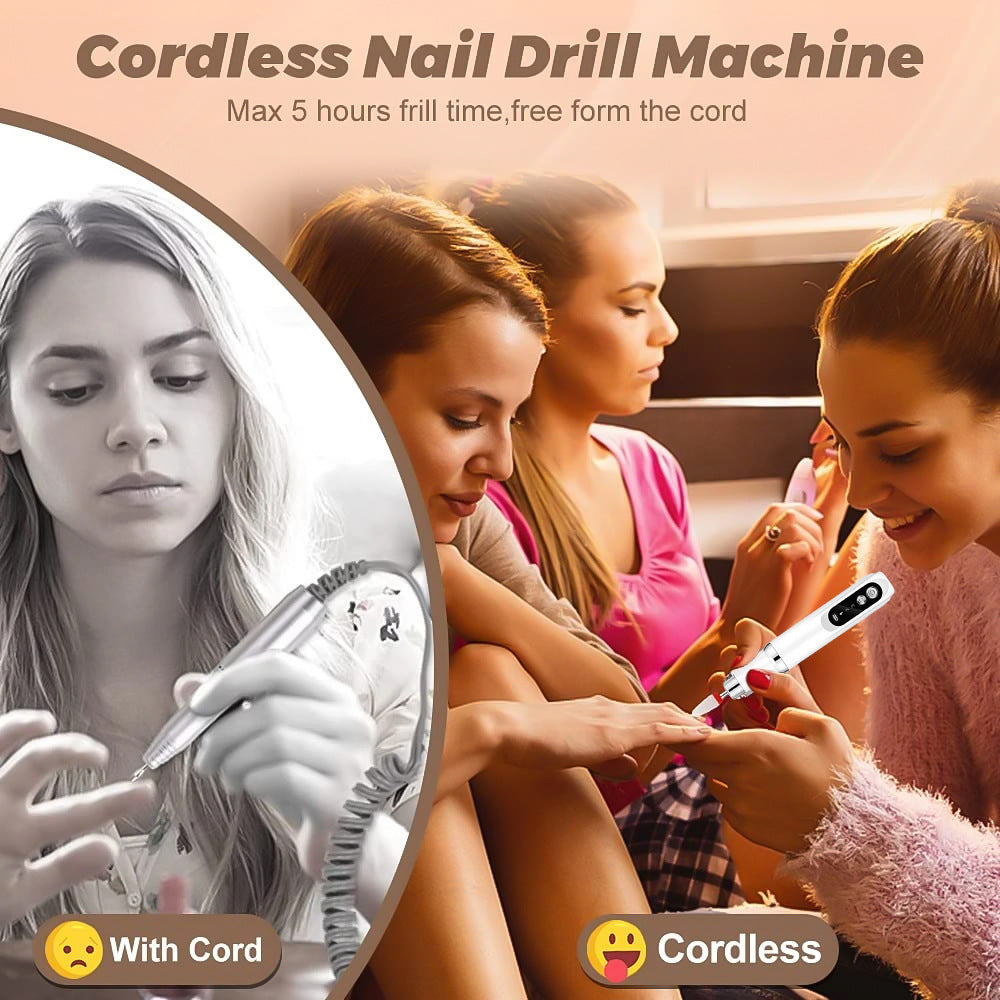 Hot-Selling Beauty Device Non-Heating Nail Drill Electric Nail Polish Remover Nail Art Tool Nail Grinder