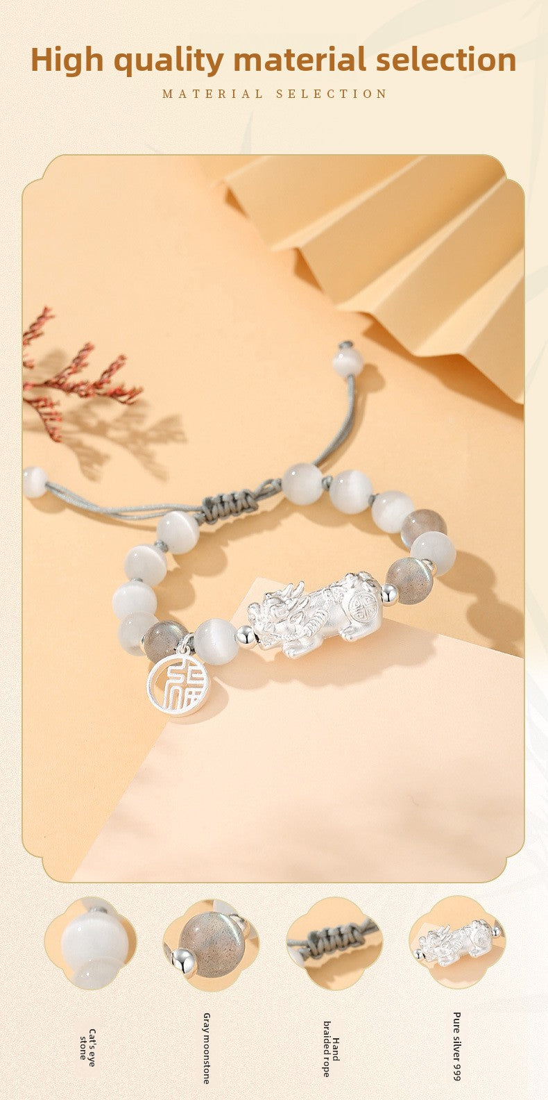 999 Pure Silver Lucky Pi Xiu Couple Bracelet - Chinese Knotwork Rope for Him & Her | Fu Symbol Protection Jewelry | Unique Valentine's Day Gift