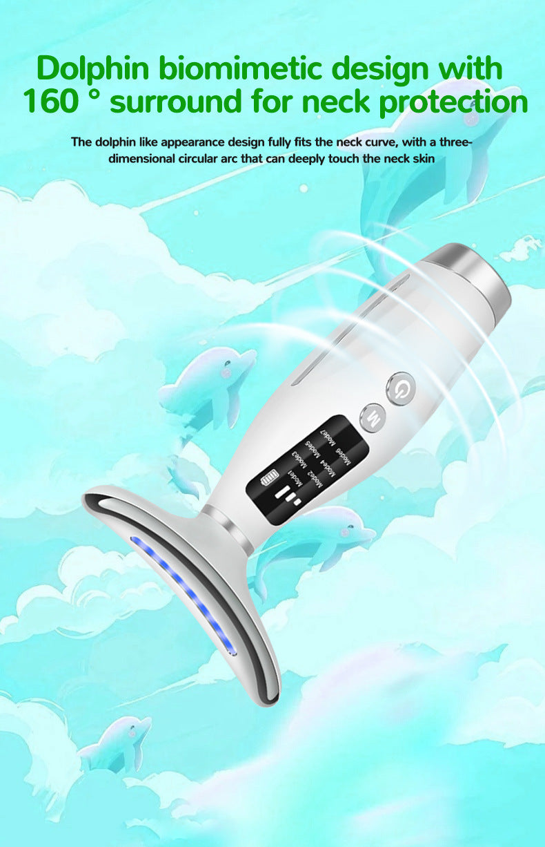 Neck Beauty Device 7 Colors Light Beauty Device Lifting Firming Face Neck Multi-Functional Massager Reducing Neck Wrinkles