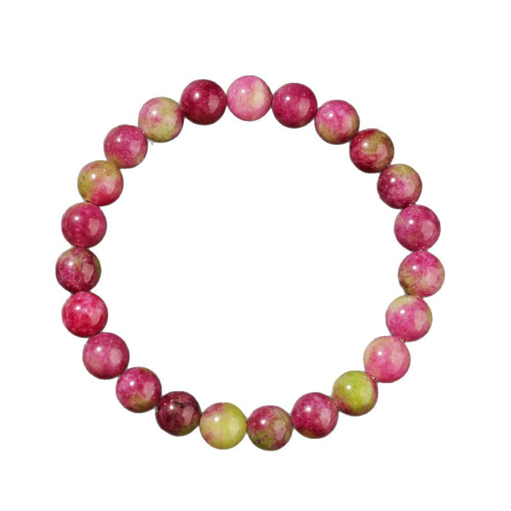Natural Stone Crystal Bracelet Pink Tourmaline for Love