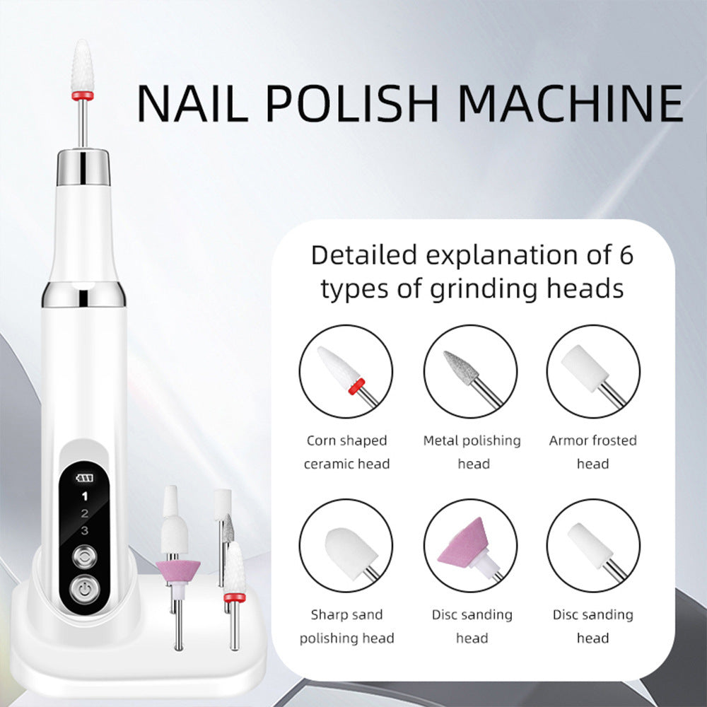 Hot-Selling Beauty Device Non-Heating Nail Drill Electric Nail Polish Remover Nail Art Tool Nail Grinder