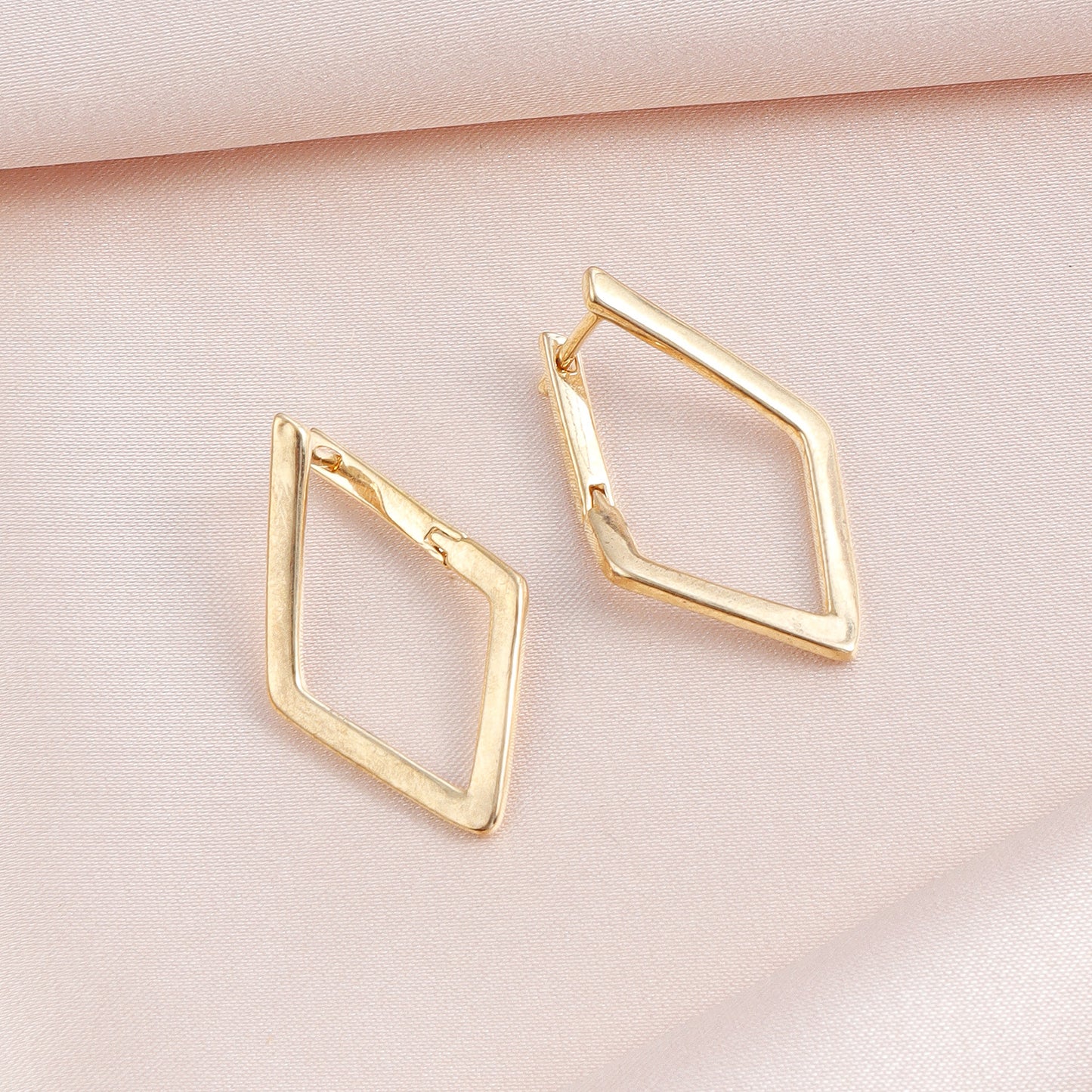 Geometric Earrings for Women Minimalist Square Studs Unique Diamond Dangle Jewelry