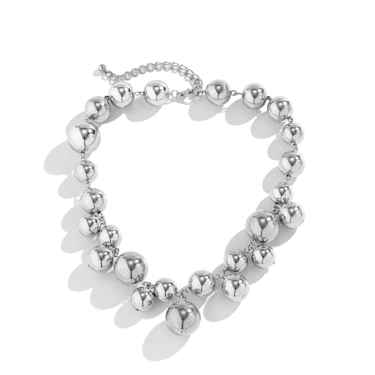 Light Luxury French Retro Imitation Pearl Necklace for Women Punk Style Necklace