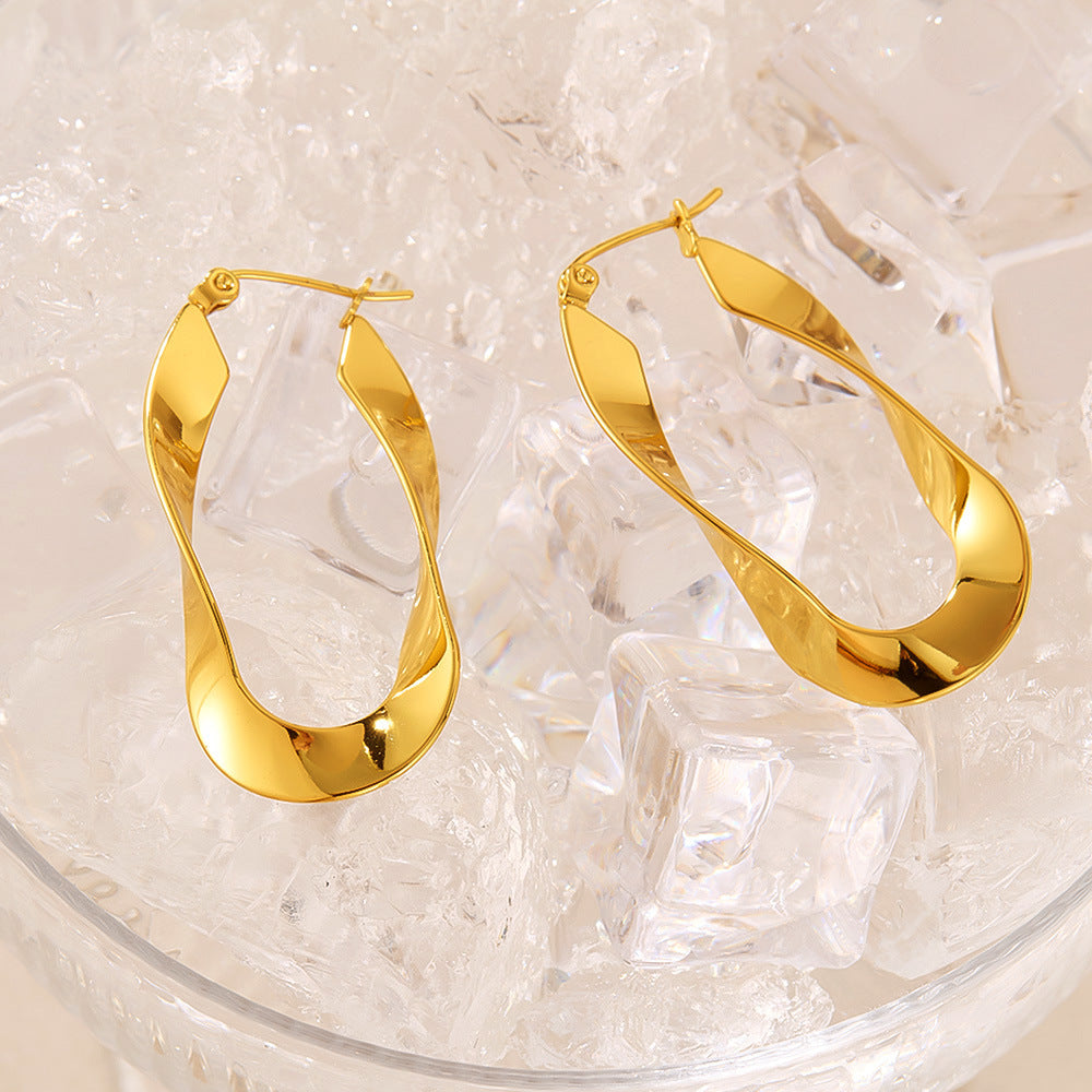 Irregular Titanium Studs - Unique Contemporary Jewelry for Trendsetters