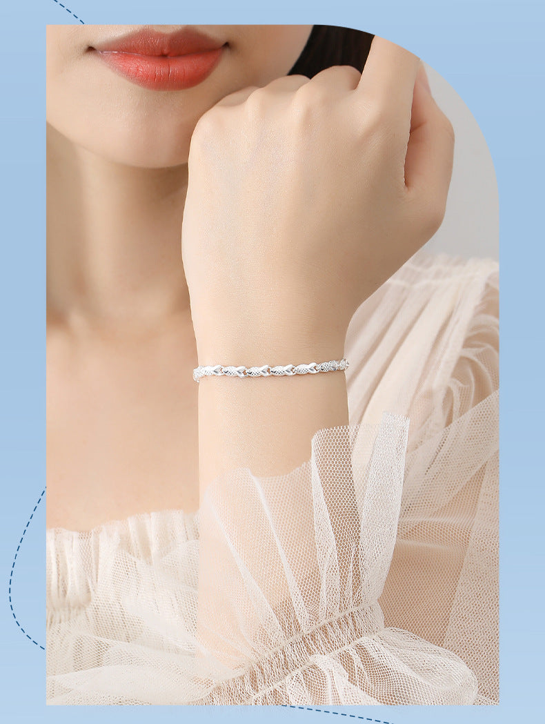 999 Pure Silver Koi Bracelet for Women | Tarnish-Resistant Gift for Her