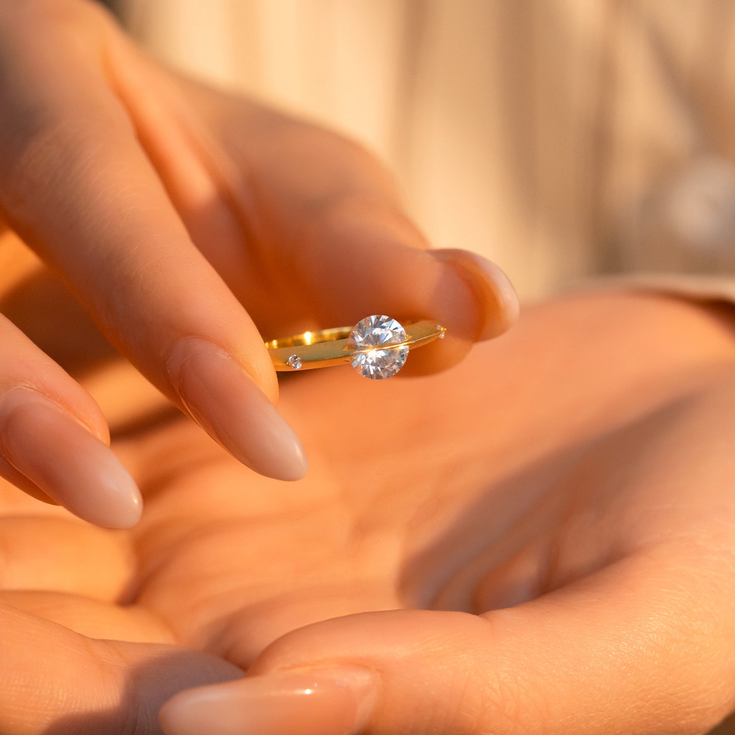 S925 Sterling Silver Matte Cosmic Star Rotatable Ring Planet Sparkling Niche Design Sivler Ring