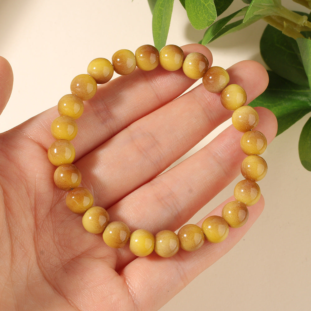 Gold-Plated Tiger Eye Stone Bracelet Jewelry for Women, Natural Stone Bracelet, Non-Fading, Brightening Effect