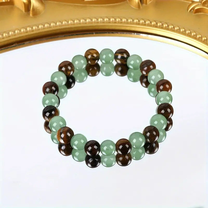 Relaxing Success Prosperity & Abundance Crystal Bracelet Natural Stone Beaded Stretch Jewelry
