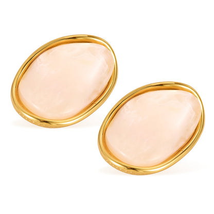 Trendy Titanium Steel Earrings - Summer Vacation Hoops