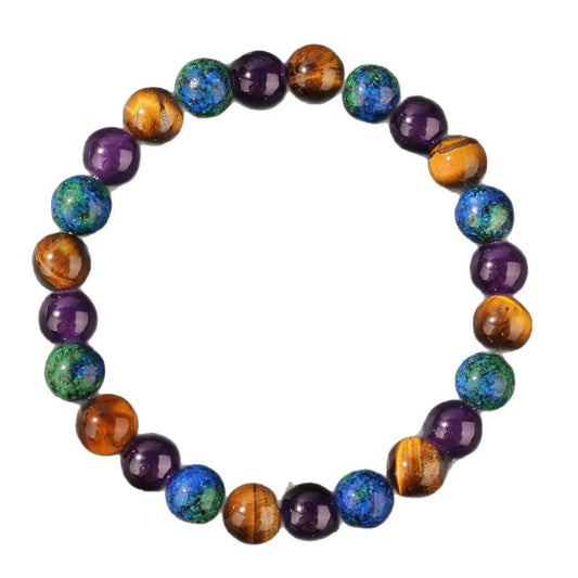 Lapis Lazuli Tiger Eye Stone Natural Stone Crystal Bracelet for Men and Women Ins Retro Style eBay Hot Selling Source