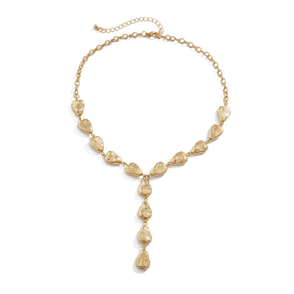 Baroque Irregular Y-shaped Collarbone Chain Ins Style Necklace for Women Collarbone Chain