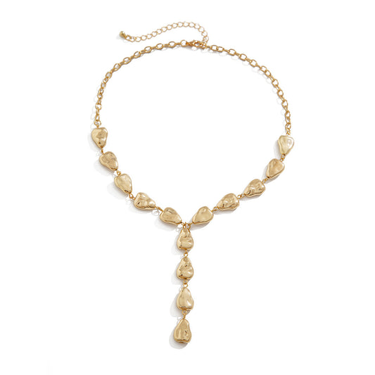 Baroque Irregular Y-shaped Collarbone Chain Ins Style Necklace for Women Collarbone Chain