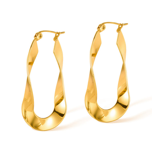 Irregular Titanium Studs - Unique Contemporary Jewelry for Trendsetters