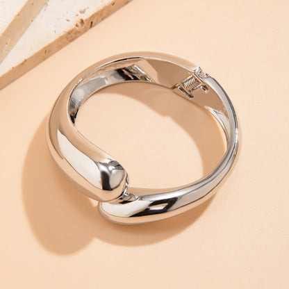 Hand Accessories Round Metal Glossy Water Drop Bracelet Niche Fashion Bracelet