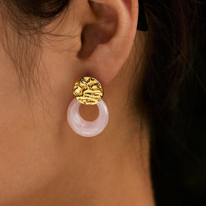 Trendy Titanium Steel Earrings - Summer Vacation Hoops