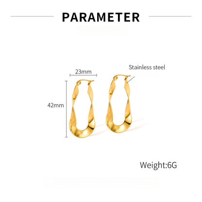 Irregular Titanium Studs - Unique Contemporary Jewelry for Trendsetters