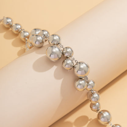 Light Luxury French Retro Imitation Pearl Necklace for Women Punk Style Necklace