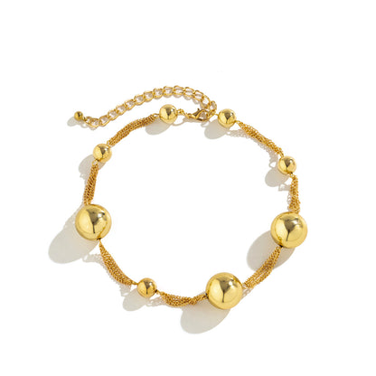 Light Luxury French Retro Imitation Pearl Necklace for Women Punk Style Necklace