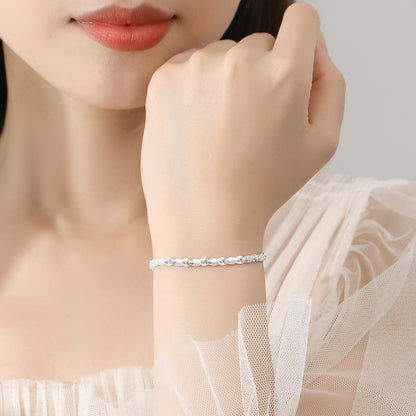999 Pure Silver Koi Bracelet for Women | Tarnish-Resistant Gift for Her