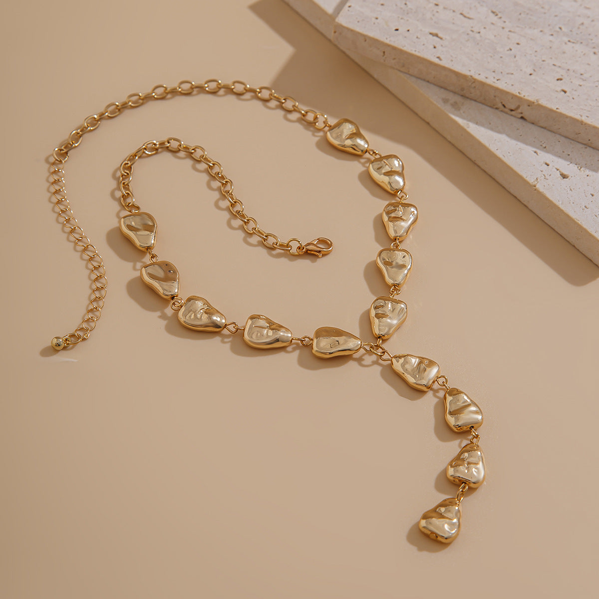 Baroque Irregular Y-shaped Collarbone Chain Ins Style Necklace for Women Collarbone Chain