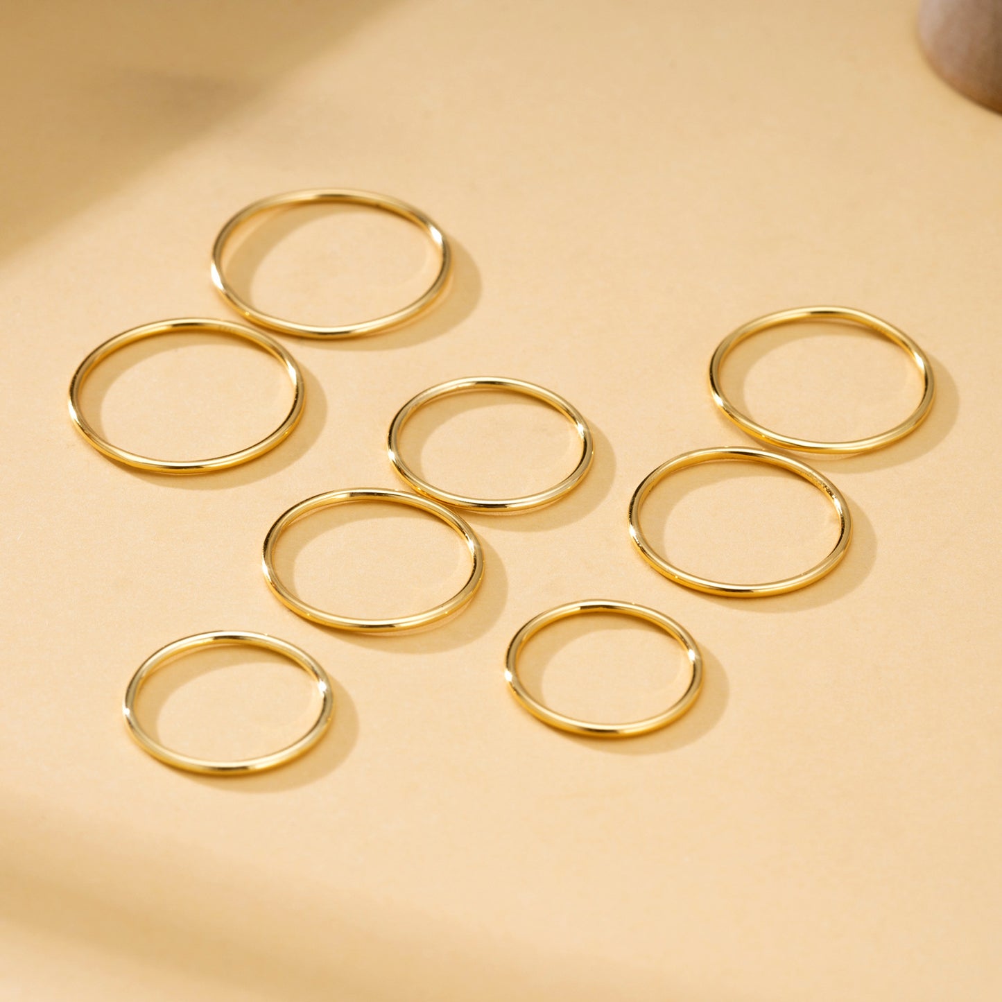Fashion S925 Sterling Plain Band Silver Ring Smooth Line Simple Thin Ring for Women Index Finger Ring Tail Ring Silver Jewelry