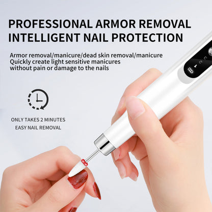 Hot-Selling Beauty Device Non-Heating Nail Drill Electric Nail Polish Remover Nail Art Tool Nail Grinder