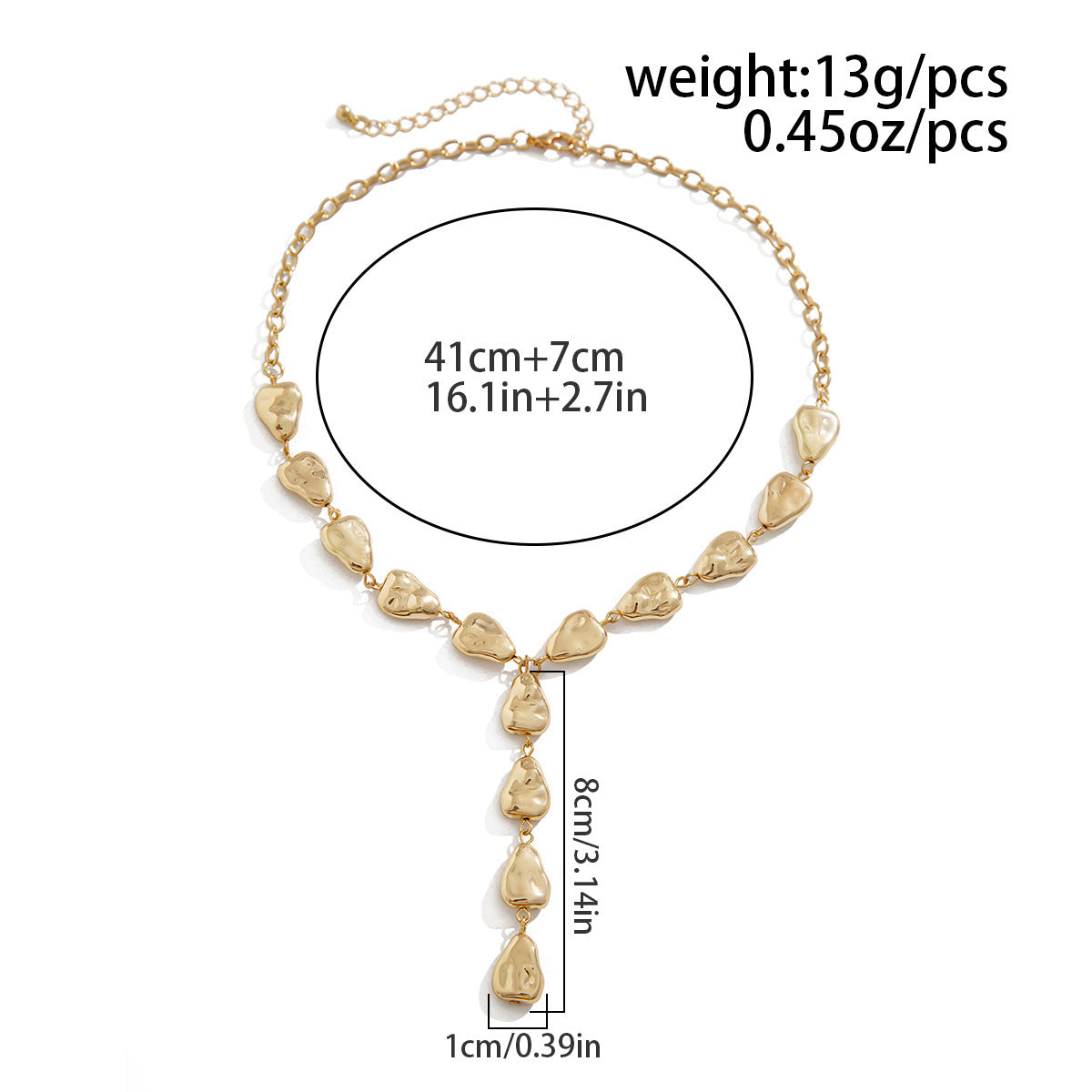 Baroque Irregular Y-shaped Collarbone Chain Ins Style Necklace for Women Collarbone Chain