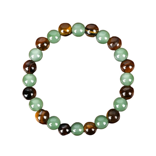 Relaxing Success Prosperity & Abundance Crystal Bracelet Natural Stone Beaded Stretch Jewelry