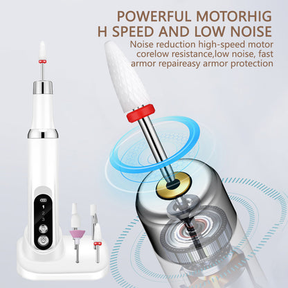 Hot-Selling Beauty Device Non-Heating Nail Drill Electric Nail Polish Remover Nail Art Tool Nail Grinder