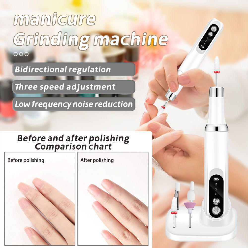 Hot-Selling Beauty Device Non-Heating Nail Drill Electric Nail Polish Remover Nail Art Tool Nail Grinder