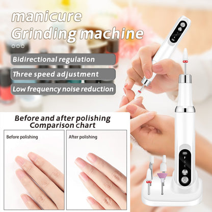 Hot-Selling Beauty Device Non-Heating Nail Drill Electric Nail Polish Remover Nail Art Tool Nail Grinder