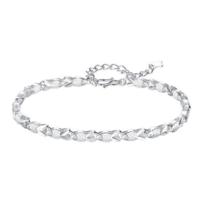 999 Pure Silver Koi Bracelet for Women | Tarnish-Resistant Gift for Her
