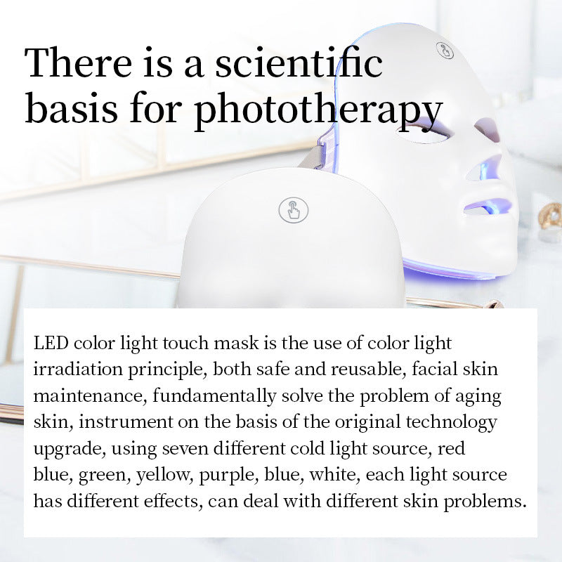 Photon Skin Rejuvenation Beauty Device LED Red Blue Light Beauty Mask Large Lamp Home Facial Mask Device