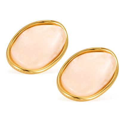 Trendy Titanium Steel Earrings - Summer Vacation Hoops